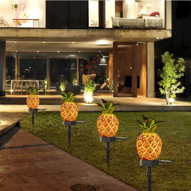 Solar Pineapple Cactus Garden Light