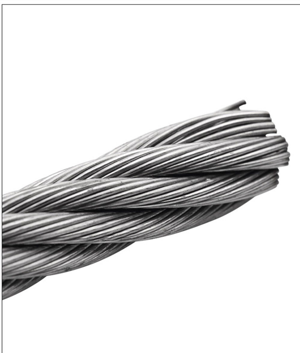 Cable Guardrail Ropes PVC Steel Coated Flexible Wire Clothesline Fence Roll with Stainless Steel Hooks