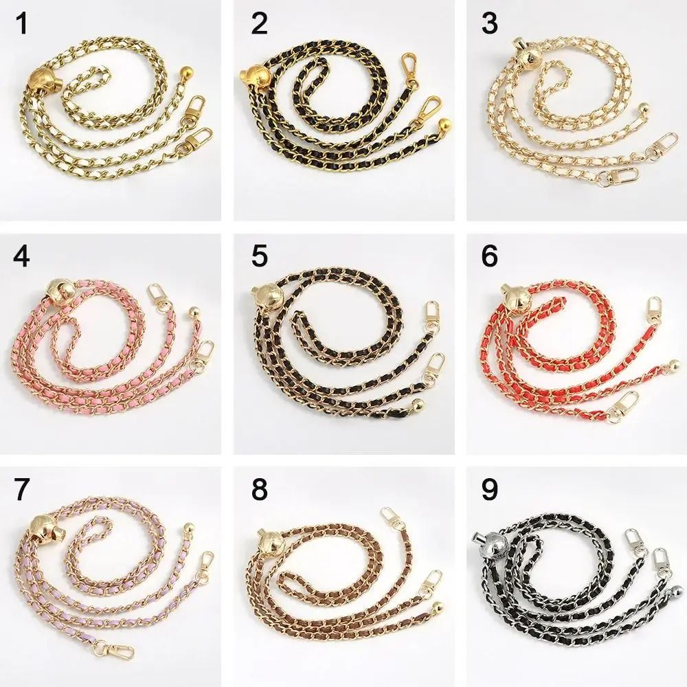 Adjustable Golden Ball Chain Strap – High-End Iron Replacement Shoulder Belt