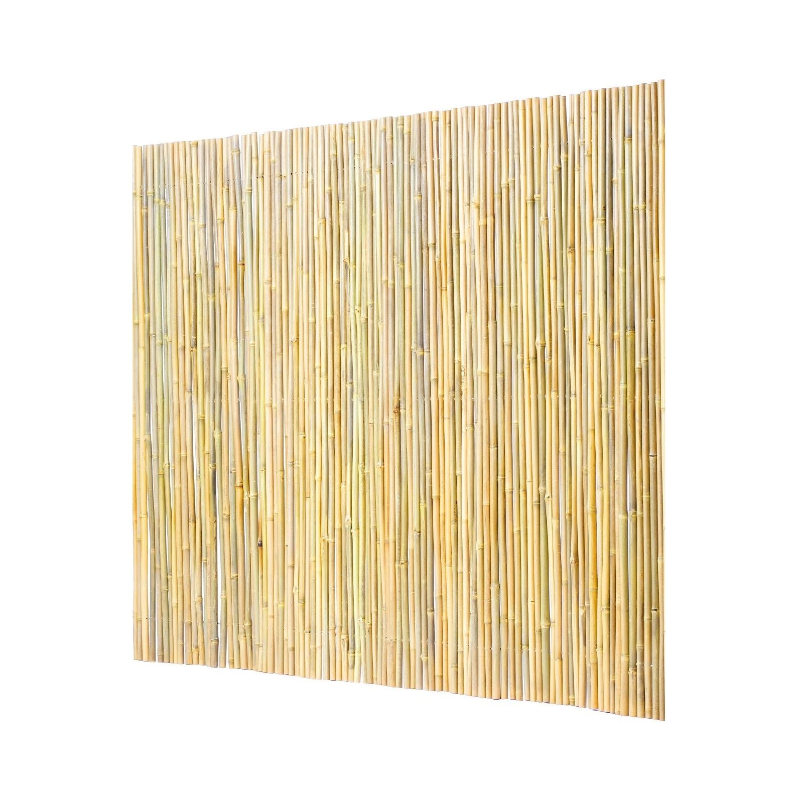 Rolled Bamboo Privacy Fence Panel Natural Bamboo Outdoor Garden Fencing