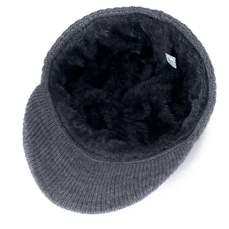 Fur Lined Winter Beanie Hat
