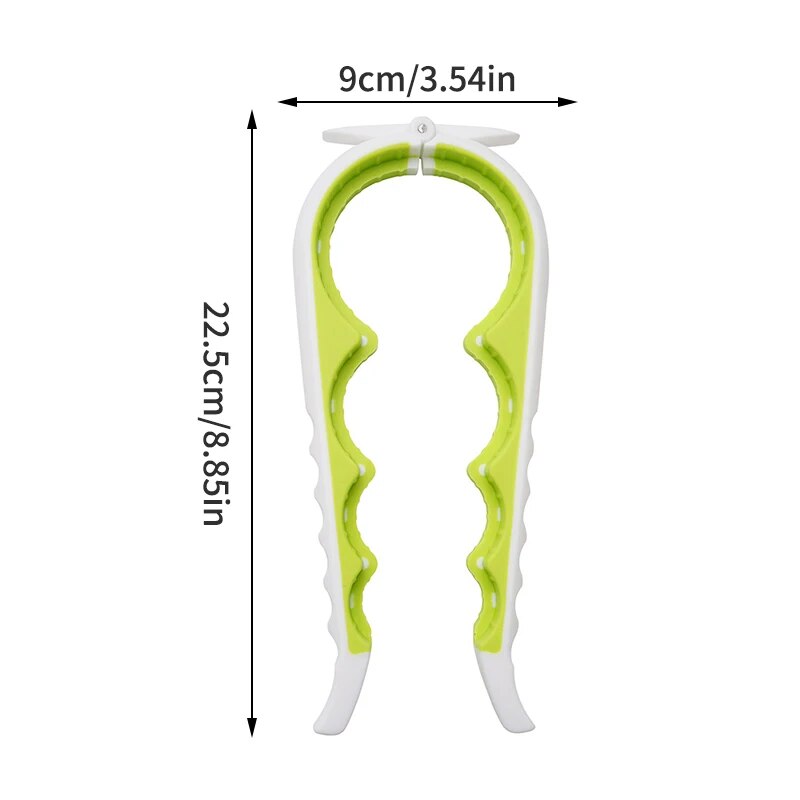 Multi-Function Jar and Bottle Opener with Anti-Slip Grip