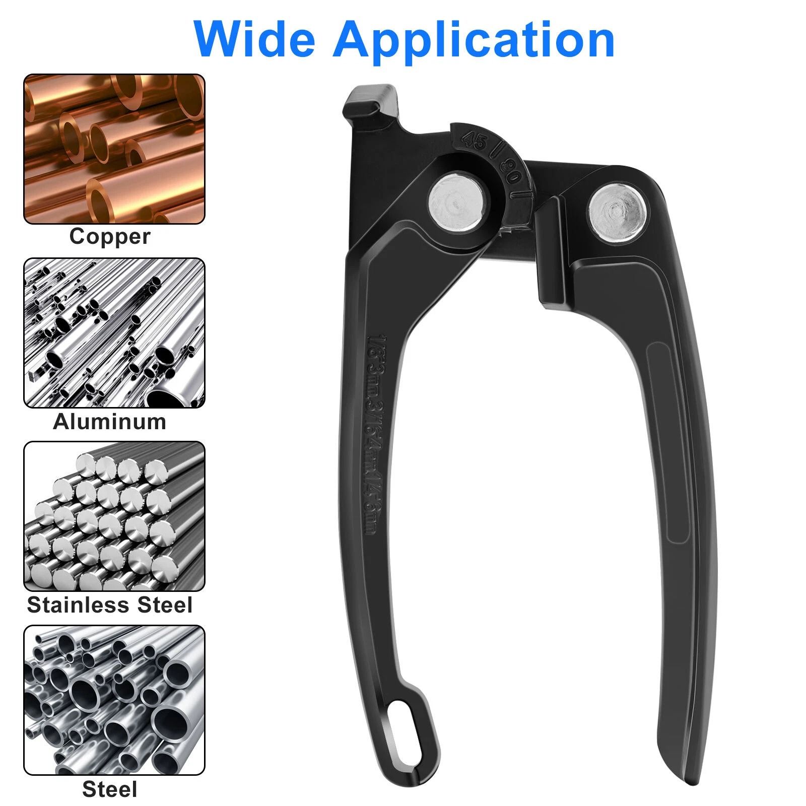 Tube Bender for Copper, Brass, Aluminum, Thin Steel Pipe – Precision Bend Tool for Automotive and DIY Projects