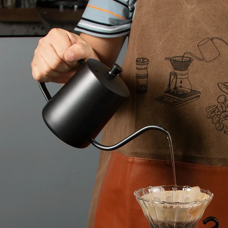 Barista Gooseneck Coffee Kettle 600ml 304 Stainless Steel Pour Over Kettle