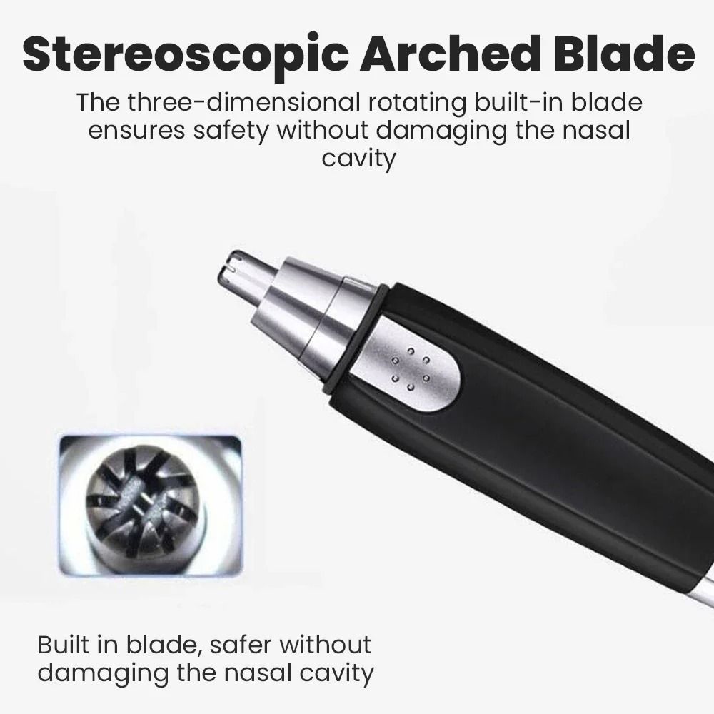 Electric Nose Hair Trimmer and Eyebrow Shaver Grooming Tool