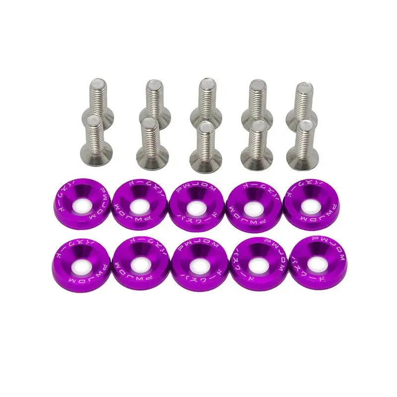 Fender Washer License Plate Bolts, Car Modified Fasteners, Bumper Engine Concave Screws, Car Styling Gasket