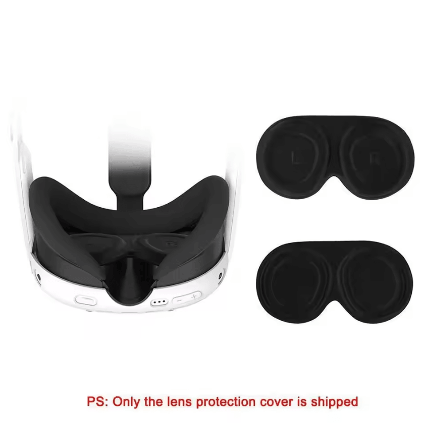 Ultra-Fit VR Lens Protector Cover for Meta Quest 3 – Dustproof Anti-Scratch Cap