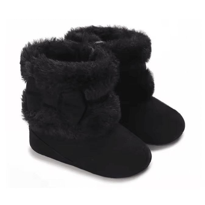 Baby Girl Winter Plush Soft Sole Boots Warm Non Slip Toddler Shoes