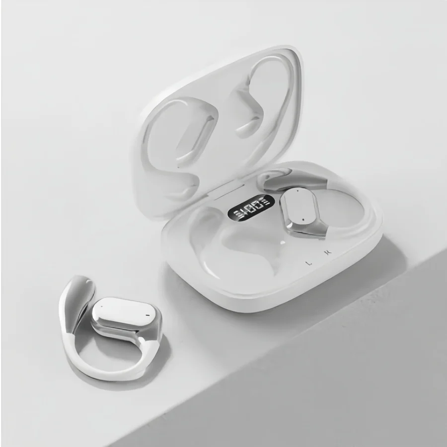 Secure Fit Bluetooth Ear Hook Earbuds with ENC Noise Reduction