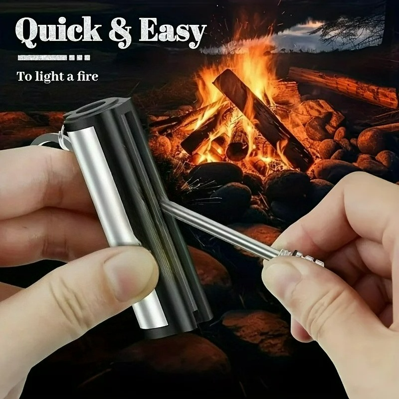 Portable Flint Survival Match Lighter Outdoor Emergency Fire Starter
