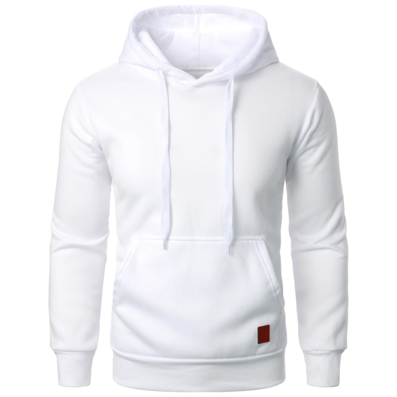 Mens Casual Hooded Pullover, Lightweight Streetwear Sweatshirt with Drawstring Hood & Collar