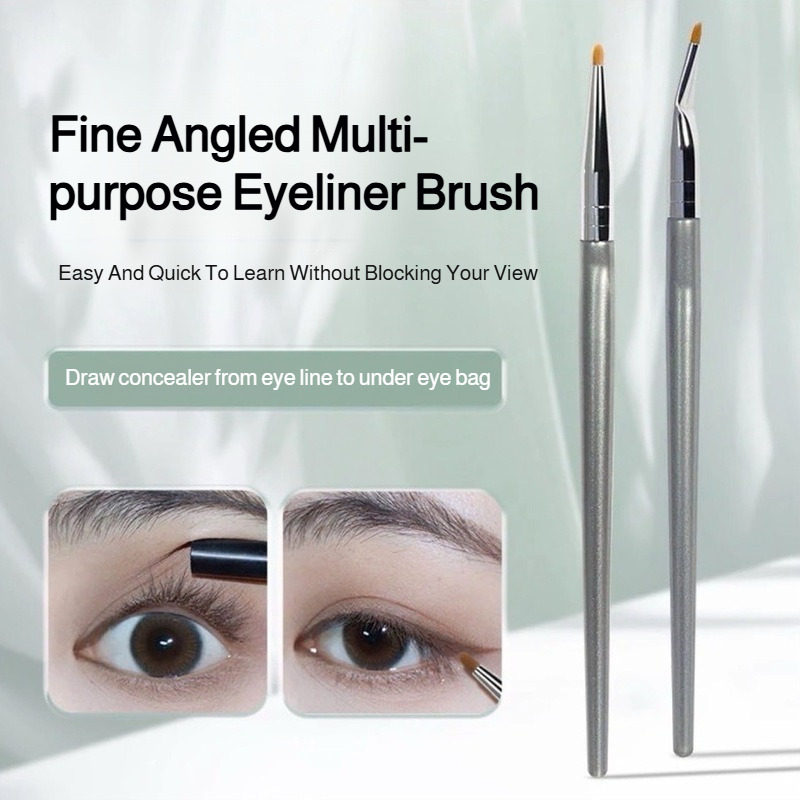 Precision Detail Eye Makeup Brush, Foldable Eyeliner Pen with Concealer Multi Functional Tool, Professional Makeup