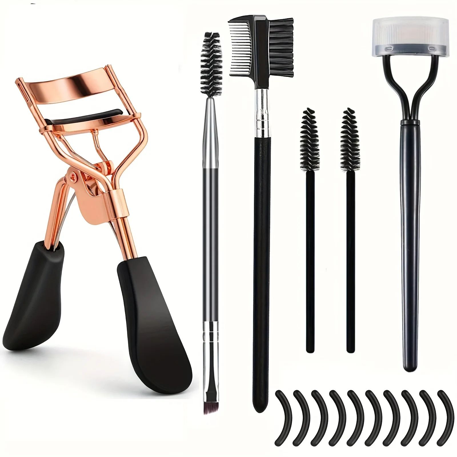 Professional Eyelash Curler Set Lash Curling Tool with Replacement Pads