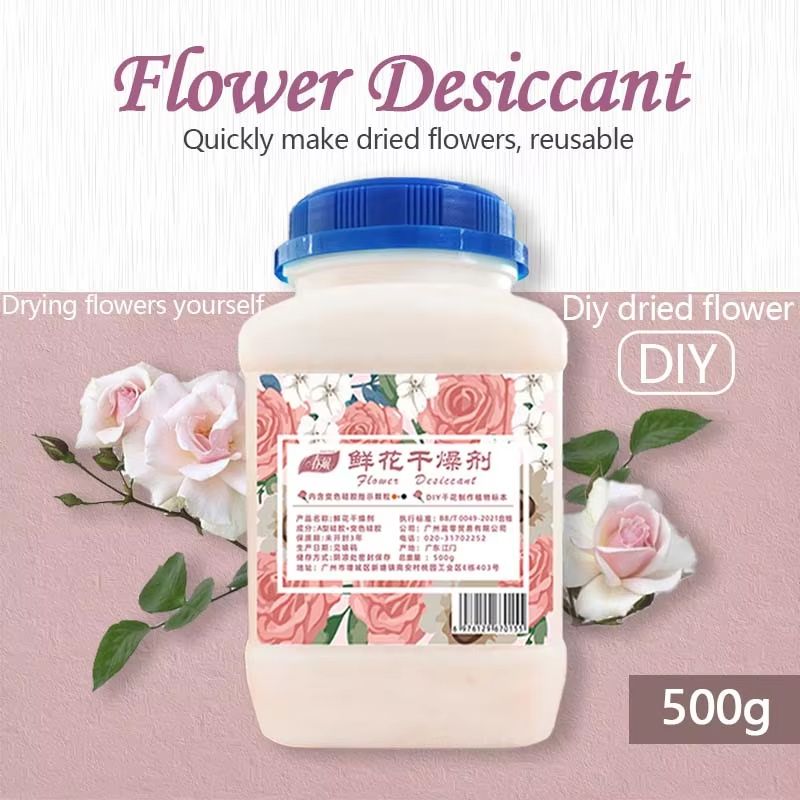 Premium Silica Gel Flower Drying Beads Color Changing Reusable Desiccant Beads for Perfect DIY Flower Preserving