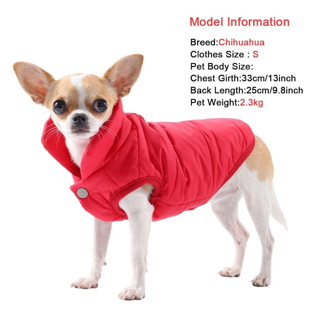 Waterproof Winter Fleece Jacket for Small Dogs and Cats