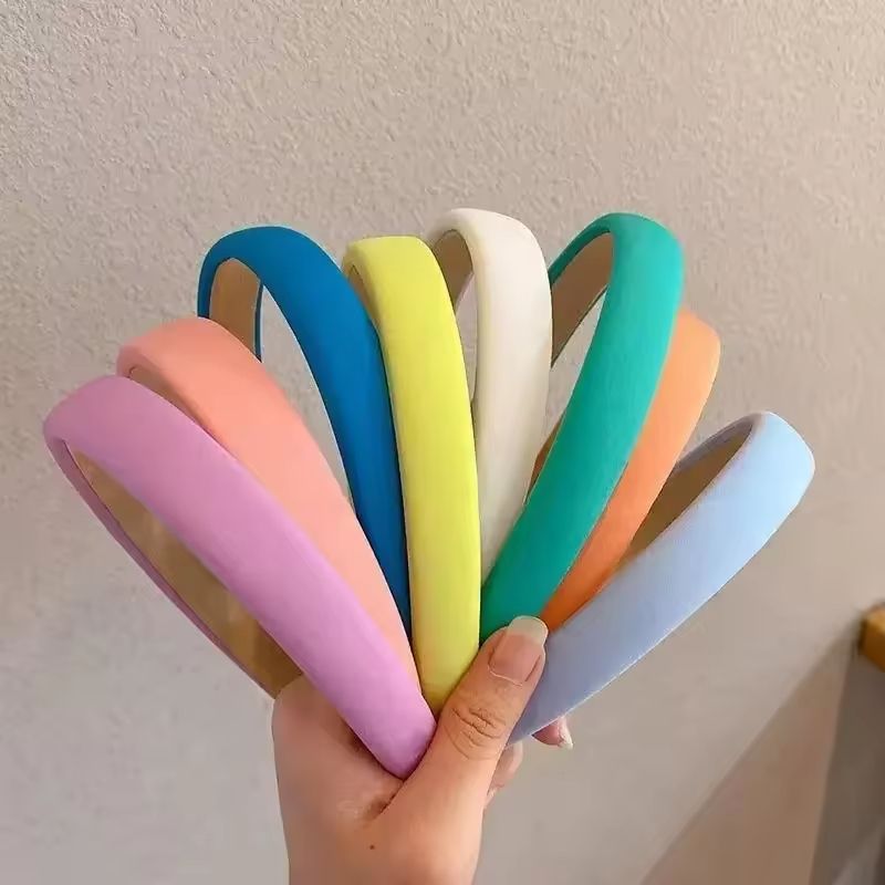 Vintage Candy Color Padded Sponge Headband