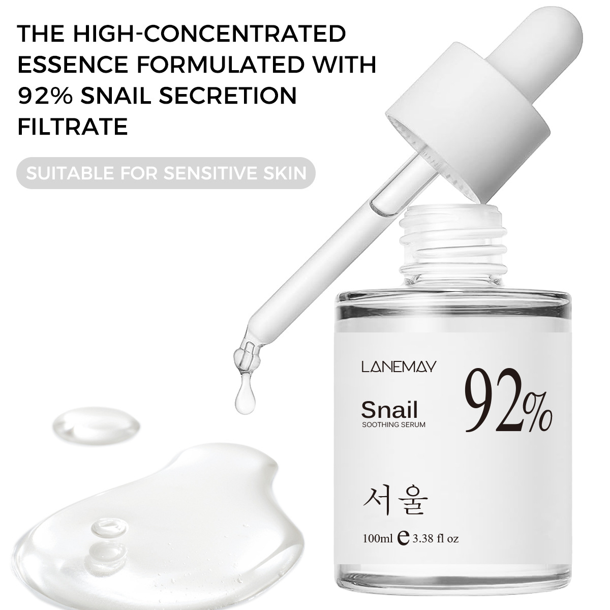 Snail Soothing Facial Essence Serum Hydrating Moisturizing Skin Care