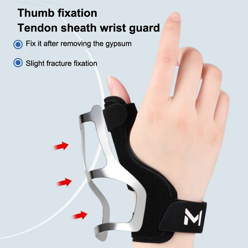 Thumb Brace Wrist Support with Aluminum Reinforcement Adjustable Compression