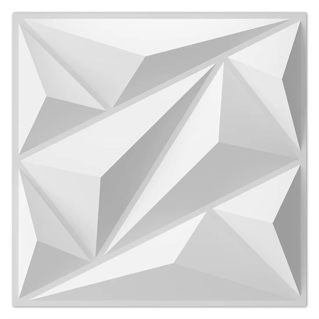 DiamondWave 30x30cm PVC 3D Diamond Textured Wall Panels 10 Pack