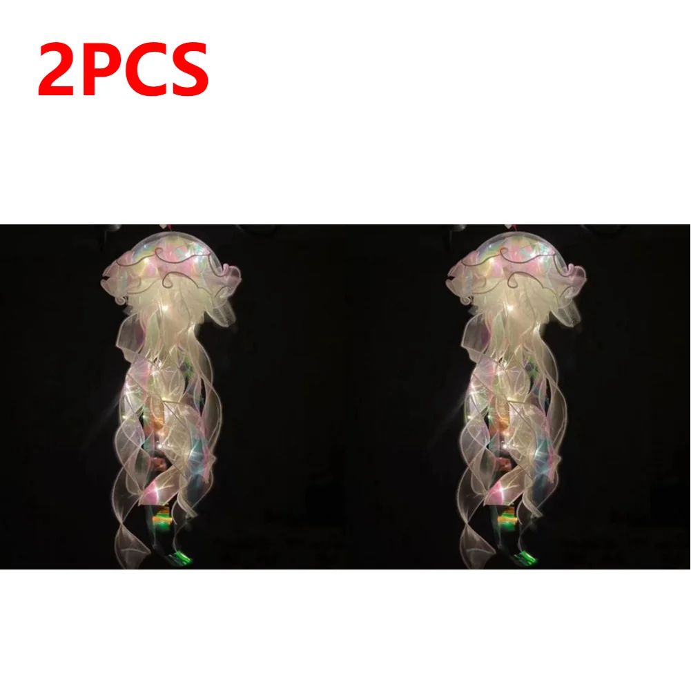 DIY Jellyfish Hanging LED Ceiling Lamp