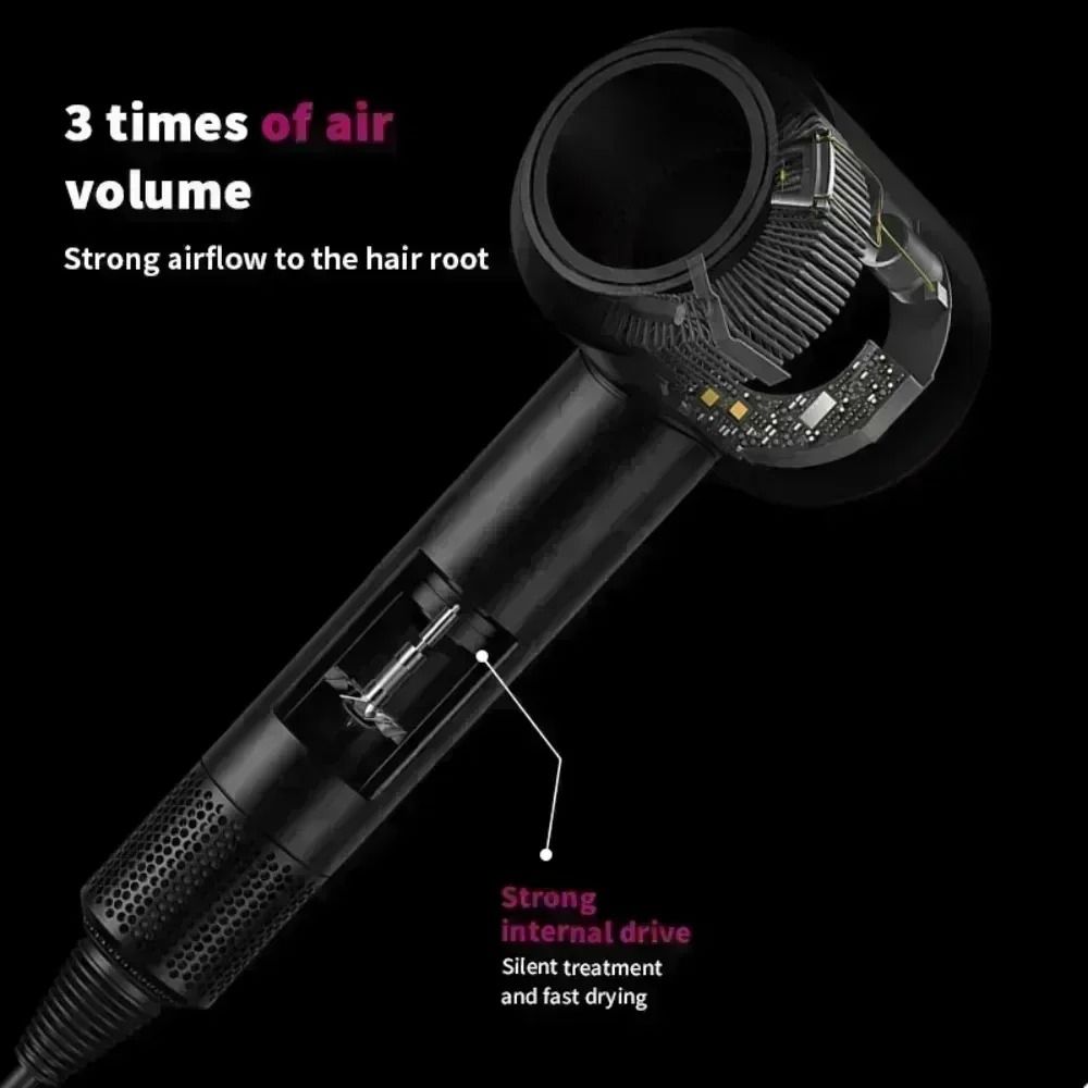 Professional 5 in 1 Hair Dryer with Hot and Cold Air and Thermostatic Styling