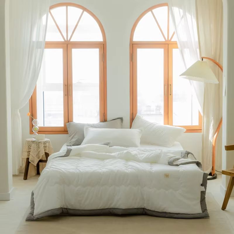 2025 Japanese Polyester Cotton Quilted Summer Quilt – Lightweight & Skin-Friendly