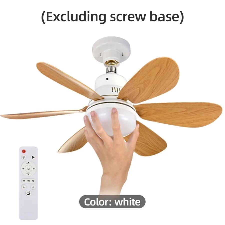 Timber-Aura Socket Ceiling Fan Light