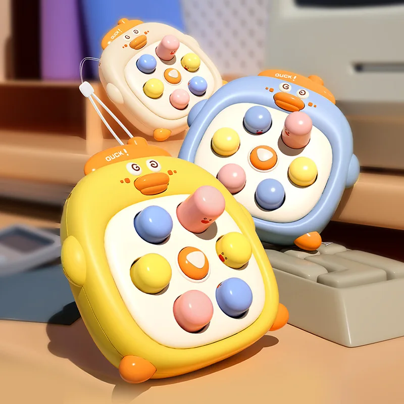 Mini Whack A Mole Kids Handheld Educational Game Toy for Hand-Eye Coordination and Finger Decompression
