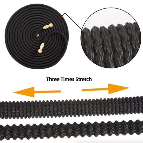 Expandable Stronger Deluxe Garden Hose, Water Hose , Durable, Leak-Proof, Flexible, Solid Bras