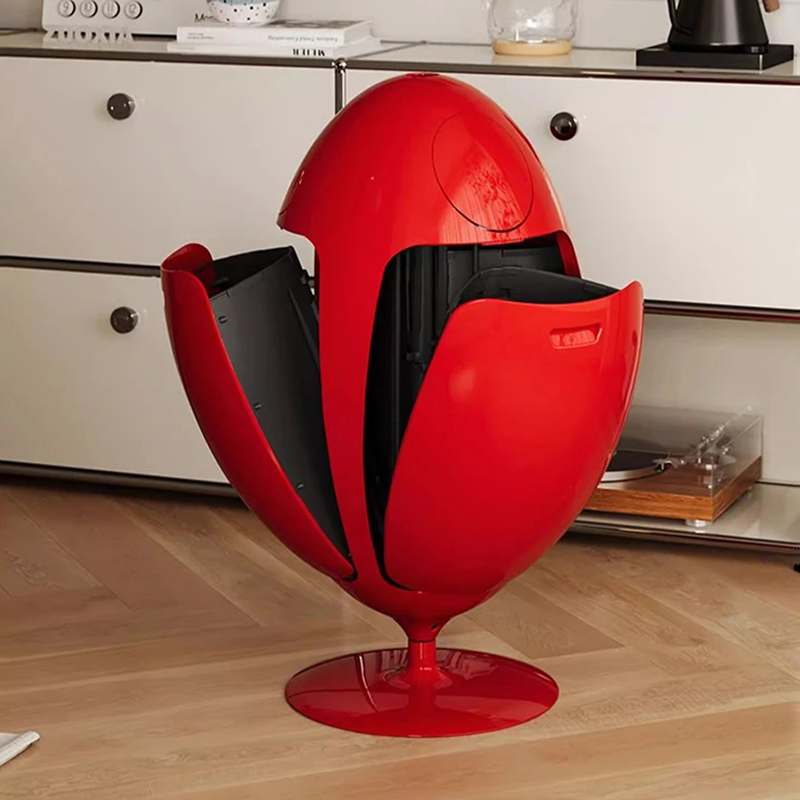 Dinosaur Egg Trash Can, Large Capacity Waste Bin for Kitchen, Room Garbage Collector, Creative Cartoon Design