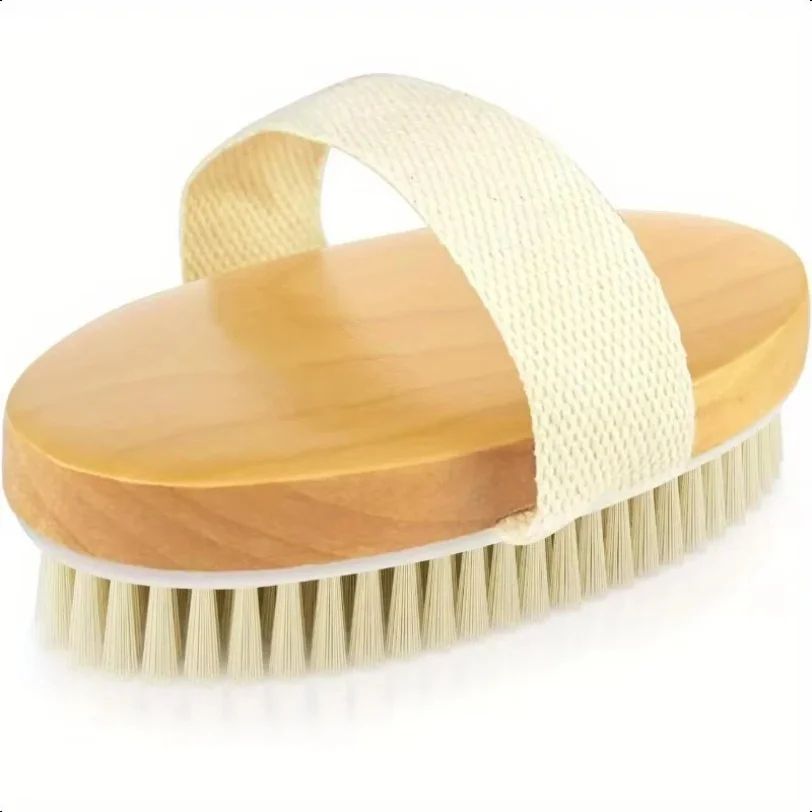 2 In 1 Natural Bristle Body Brush