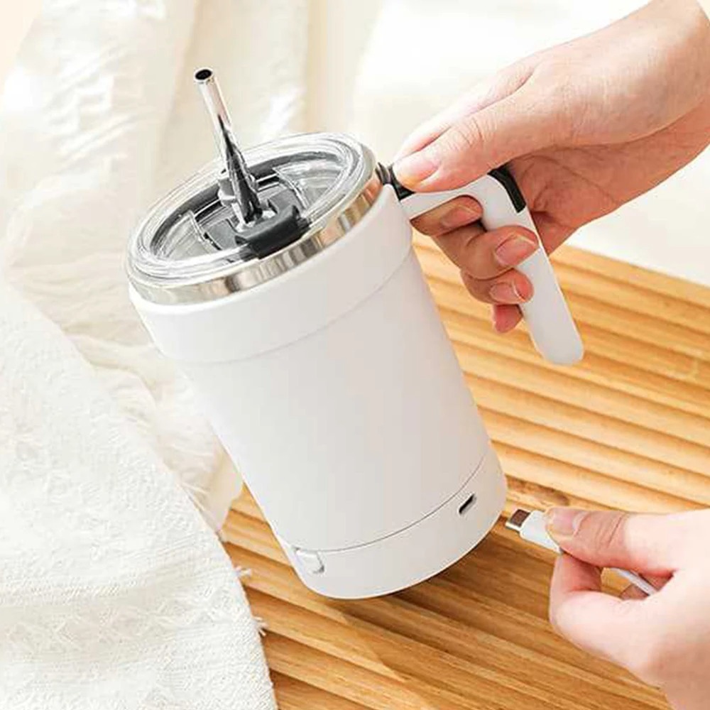 Electric Stirring Mugs Magnetic Tumbler Rechargeable Automatic Stirring Cup