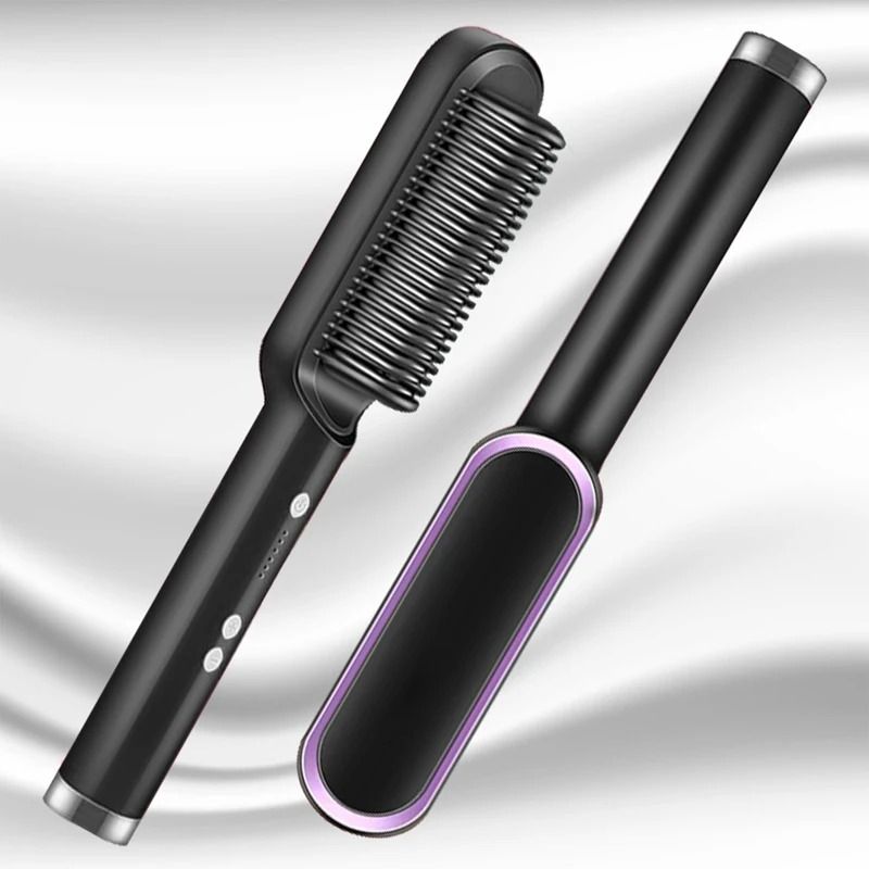 Electric Hair Straightener Brush – Professional Ceramic Fast-Heating Hair Styler