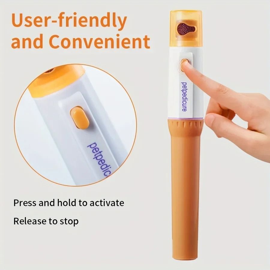 Electric Pet Nail Grinder Dog Nail Trimmer with Interchangeable Heads