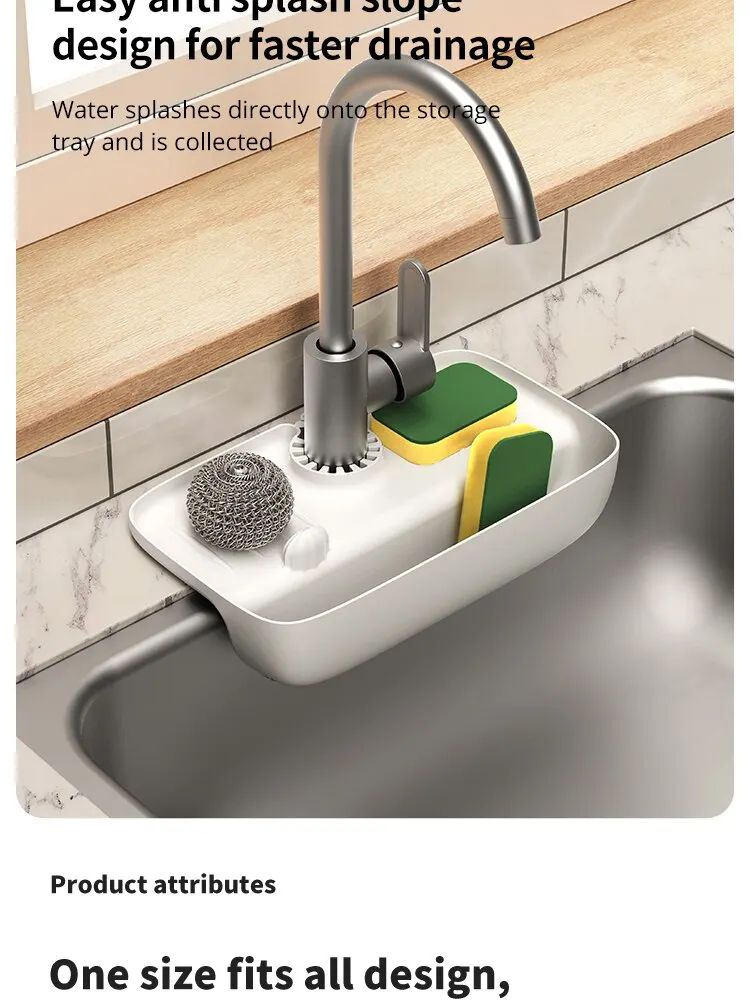 Silicone Sink Drain Rack and Faucet Pad