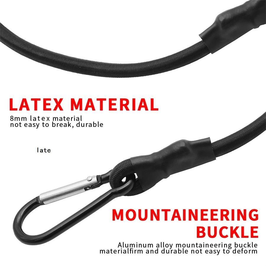 Multipurpose Stretch Elastic Bungee Cords with Hooks