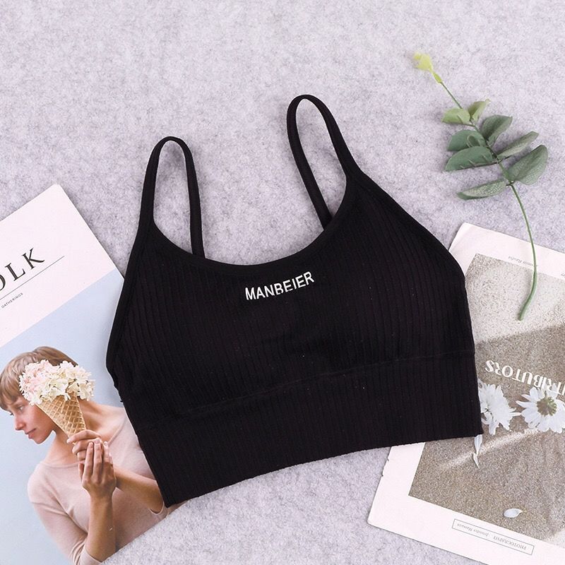 Soft Cotton Sports Bra for Women Comfortable Gym Crop Top for All-Day Wear