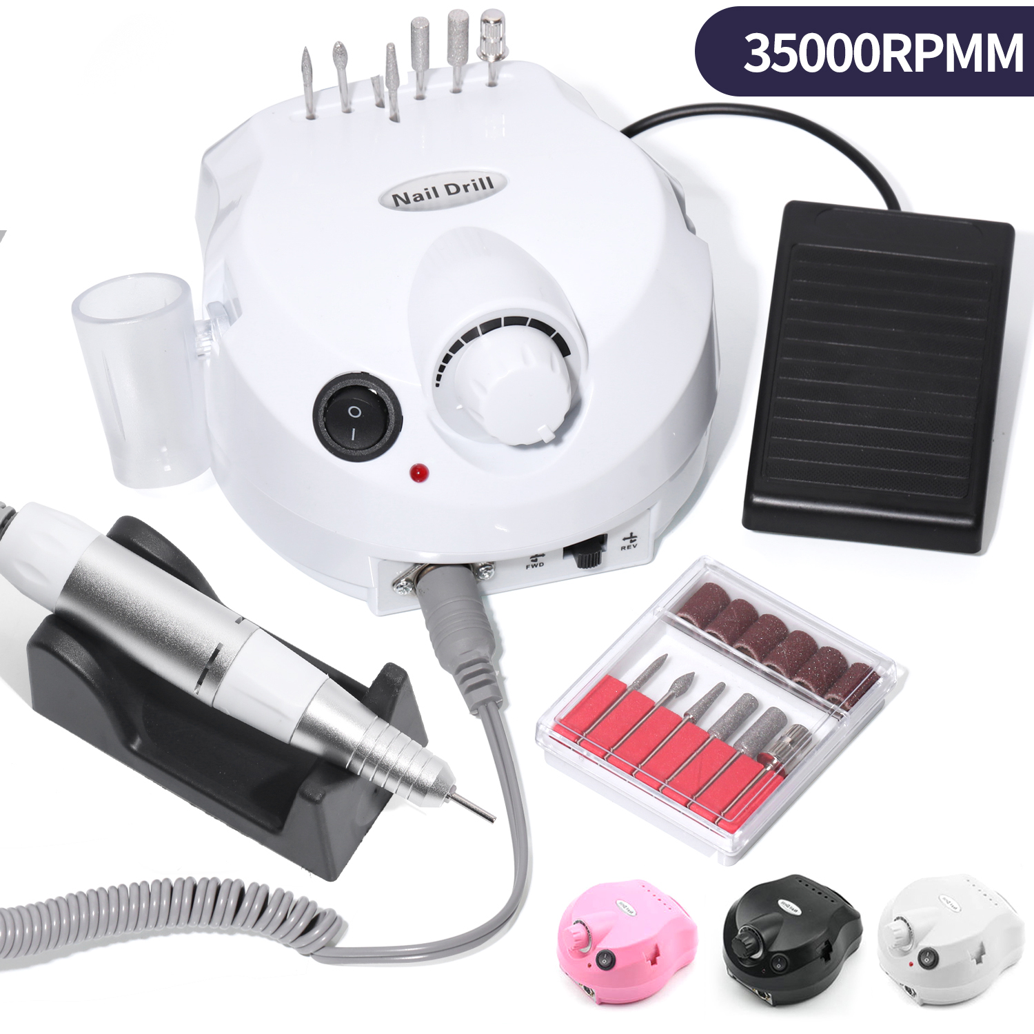Professional Electric Nail Drill Kit Salon-Grade Nail Gel Polisher & File