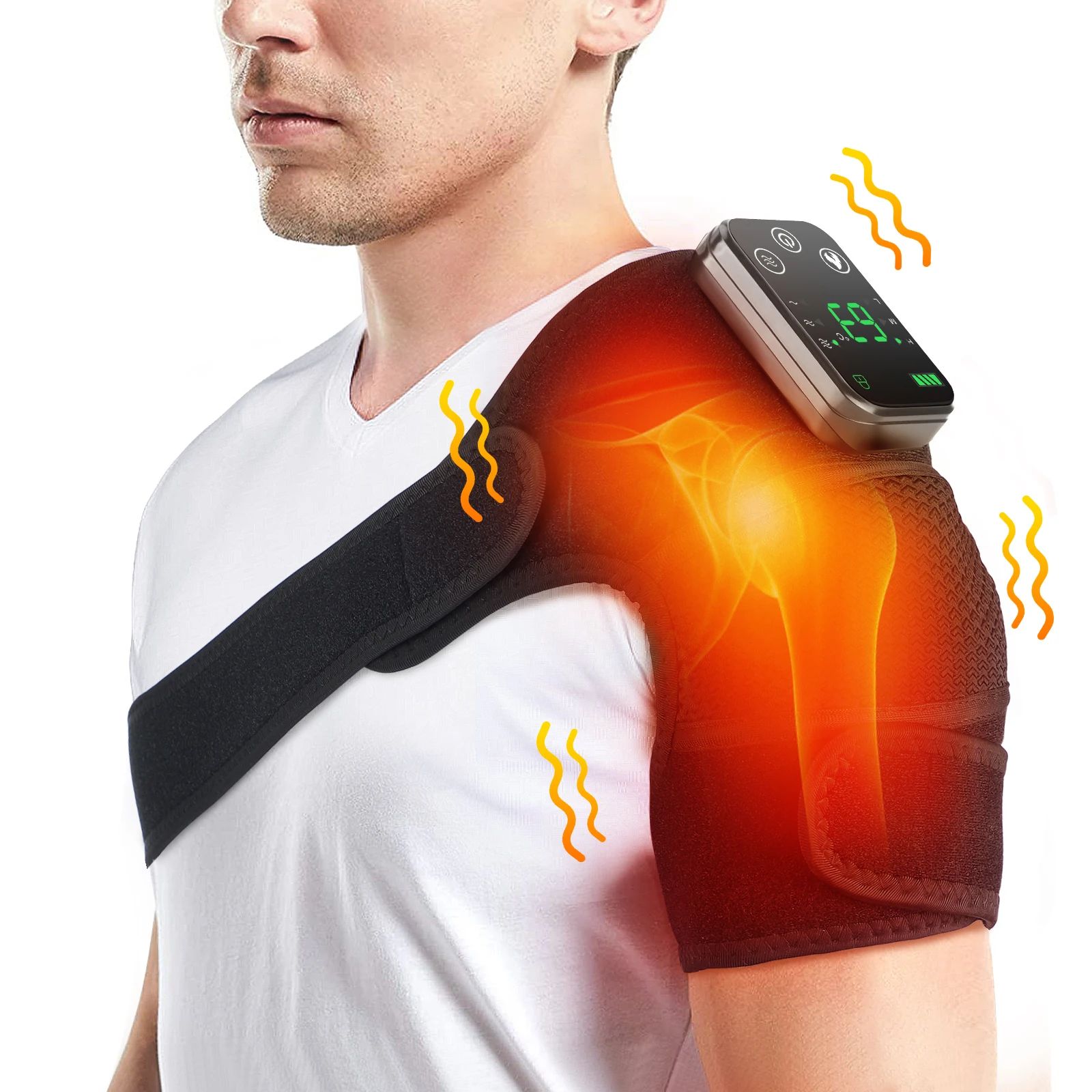 Premium 3-in-1 Heated Knee Massager & Vibration Therapy Joint Relief Wrap