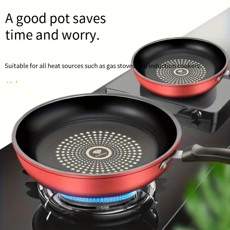 Premium 24cm Cast Iron Omelette Pan – Nonstick Honeycomb Frying Pan for Gas & Electric Cooktops