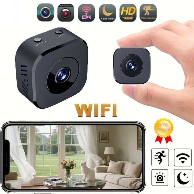 Mini 4K Wi-Fi Security Camera with Night Vision