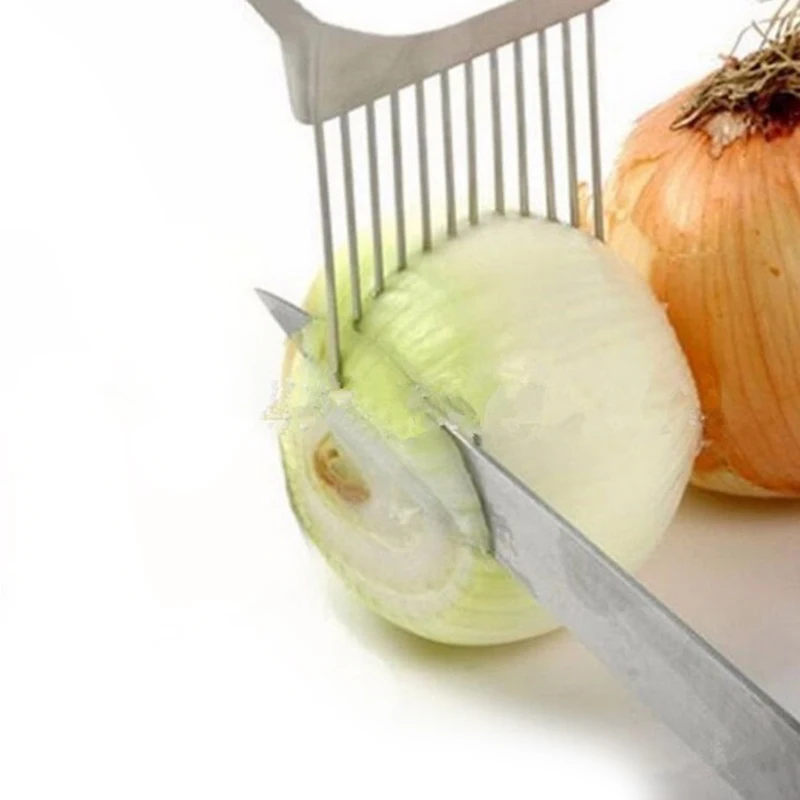 Onion Slicer & Vegetable Cutter with Safe Tomato Holder