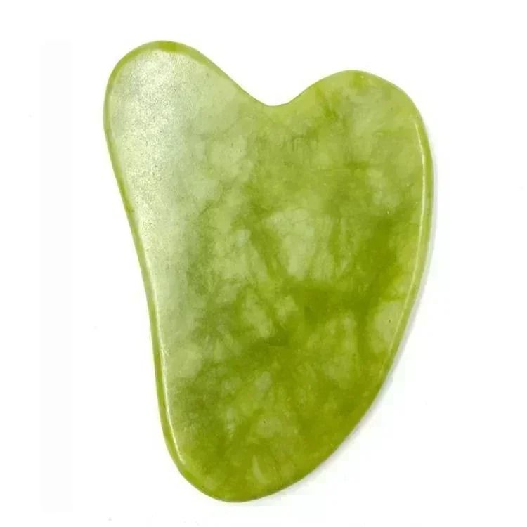 Natural Jade Facial Roller and Gua Sha Body Massager Set