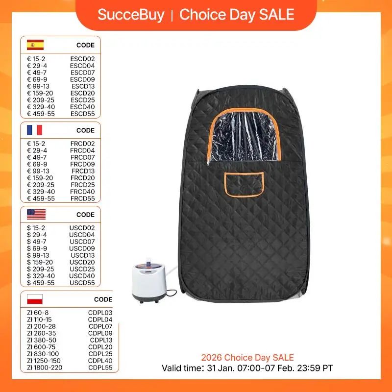 Compact Home Steam Therapy Sauna Tent - Portable Steam Sauna Tent for Detox & Relaxation