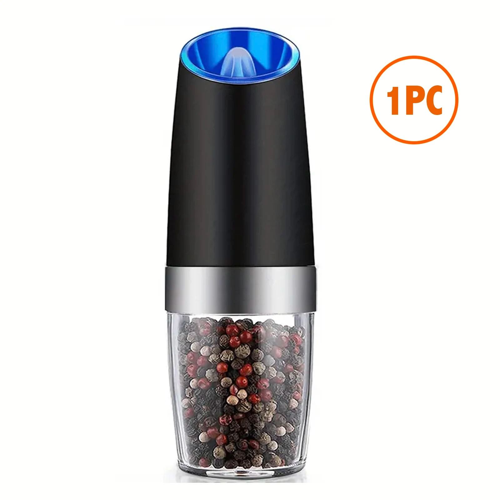 Gravity Electric Salt and Pepper Mill with Automatic Tilt Grind and Adjustable Coarseness
