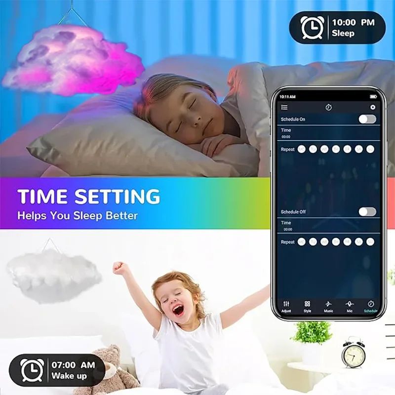 39.3 inch 3D Thunder Cloud LED Ambient Light