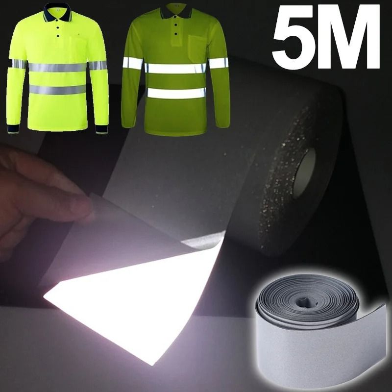 5M High Reflective Heat Transfer Strip | Premium DIY Reflective Film for Clothing, Bags & Handmade Crafts
