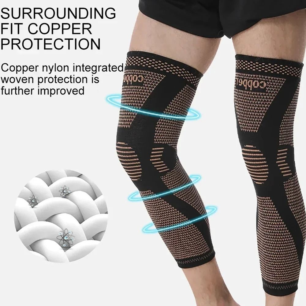 Copper Infused Full Leg Compression Sleeves