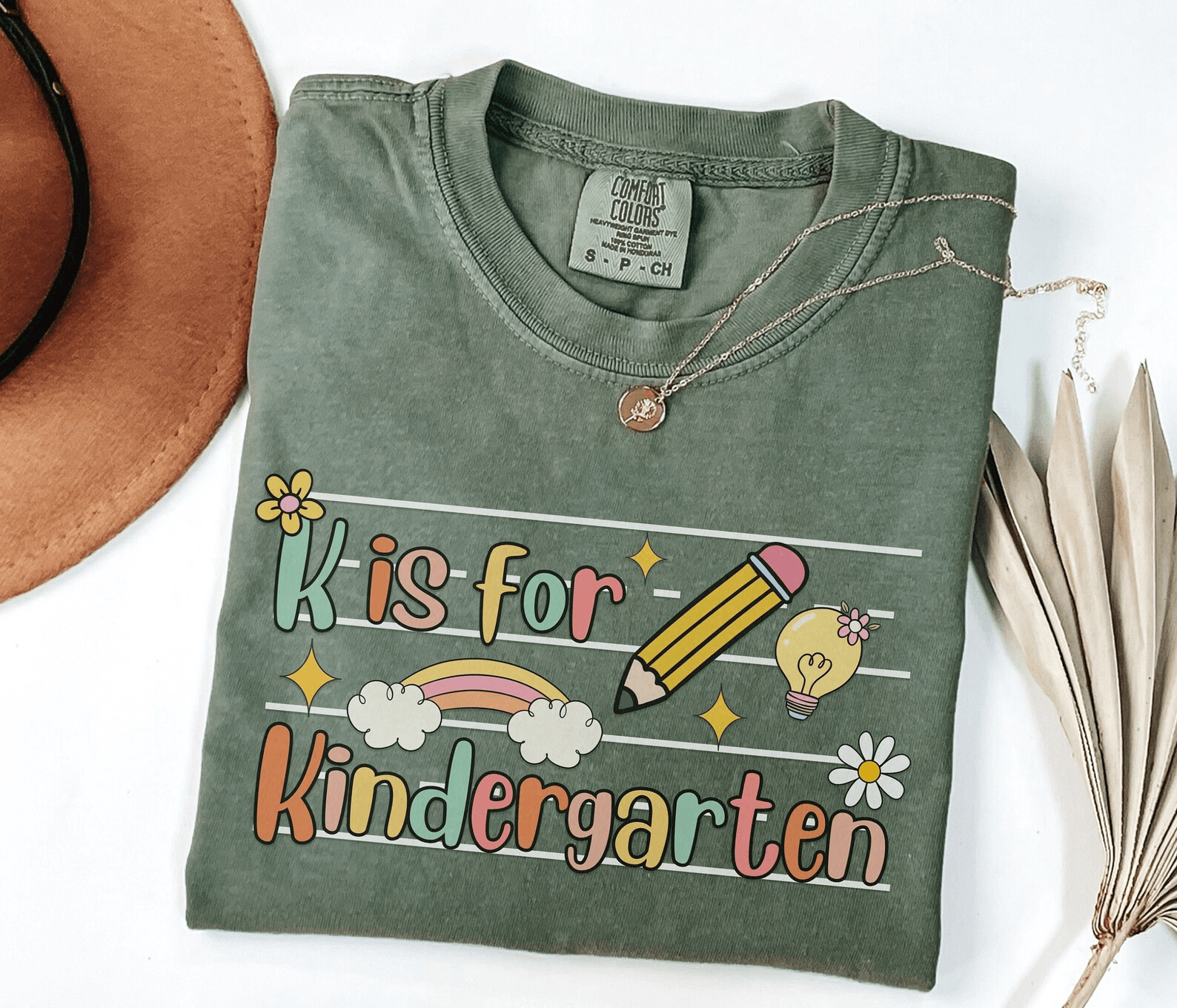 Kindergarten Teacher Shirt Retro Kindergarten Teach Tee Cute Teacher Gift