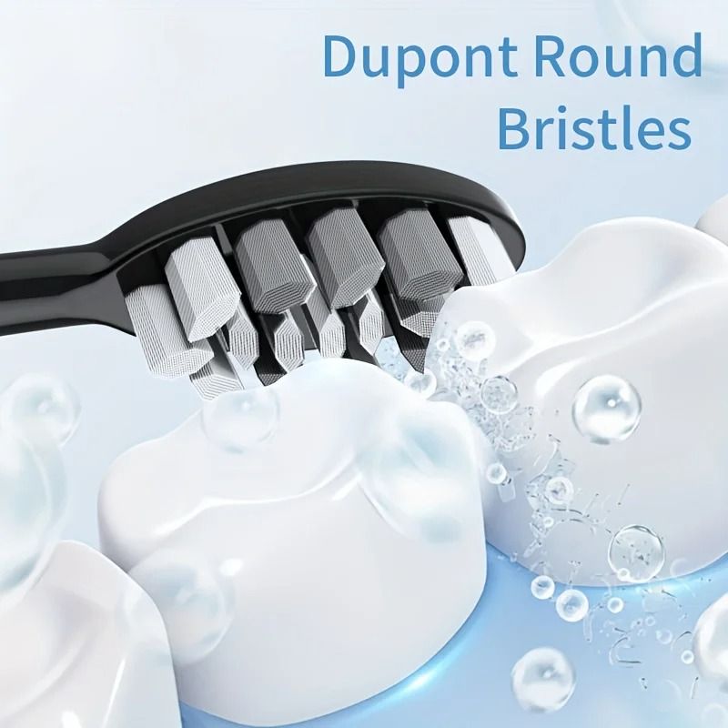Rotary Electric Toothbrush – Waterproof Rechargeable Tooth Brush with Smart Timer & 10 Brush Heads